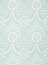 Thibaut Wallpaper Chamomile - Spa Blue