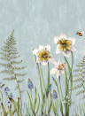 Rebel Walls Wandbild Bumblebee - Light blue