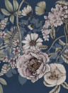 Rebel Walls Wandbild Spring Flower - Dark blue