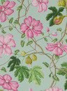 Manuel Canovas Carta da parati Castellane - Rose/ Aqua