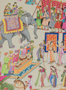 Manuel Canovas Wallpaper Kalinda - Rose Persan