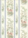 Zoffany Tapete Storks & Thrushes - Tuscan Pink / Cobalt