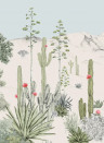 Isidore Leroy Carta da parati panoramica Succulentes Pastel - Panel B