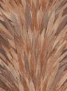 Blätter-Tapete Abanico von Arte - Braun/ Rost