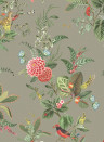 Eijffinger Wallpaper Floris Grau