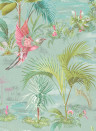 Eijffinger Wallpaper Palm Scenes Blau