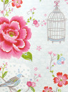 Eijffinger Wallpaper Birds in Paradise Weiß