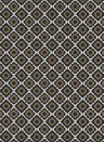Paint & Paper Library Wallpaper Quatrefoil Kohl metallic