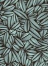 Elitis Wallpaper Succulente Türkis /Grau