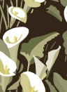 Elitis Wallpaper Arum Braun/ Grün