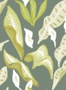 Élitis Carta da parati Fleur de Lune - Grün/ Beige