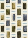 Elitis Wallpaper Ornements Beige/ Blau