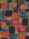 Elitis Wallpaper Chaman Rot Braun