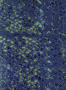Elitis Wallpaper Laca Salvaje Blau/ Gold