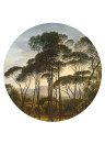 KEK Amsterdam Wallpaper Golden Age Landscapes 1 Circle Multicolor - Durchmesser 1,425m