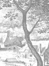 KEK Amsterdam Papier peint panoramique Engraved Landscapes 7 - BW - 2.922m Breite