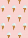 KEK Amsterdam Wallpaper Ice Cream Roze