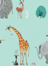 Kindertapete Animal Mix von KEK Amsterdam - Mint