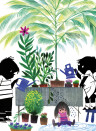 KEK Amsterdam Mural Jip Janecke Gardening Multicolor – 1.425m Breite
