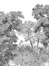 Isidore Leroy Mural Foret de Bretagne Grisaille Grisaille – Bahnen 1/2/3
