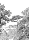 Isidore Leroy Mural Foret de Bretagne Grisaille Grisaille – Bahnen 4/5/6