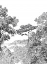 Isidore Leroy Papier peint panoramique Foret de Bretagne Grisaille - Grisaille – Bahnen 4/5/6