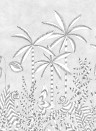 Isidore Leroy Mural Paradis Des Tigres Grisaille Bahnen 7/8/9