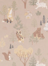 Majvillan Wallpaper Deep Forest Sof Beige
