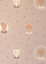 Majvillan Wallpaper Hearts Warm Lilac