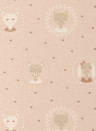 Majvillan Wallpaper Hearts Dusty Warm Pink