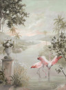 Coordonne Papier peint panoramique Paisaje Con Flamencos - 8000015N