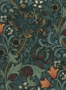 House of Hackney Tapete Golden Lily - Midnight 2025