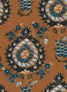MINDTHEGAP Wallpaper Flourish Sienna Sienna/ Blue/ Black/ Brown