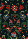 MINDTHEGAP Wallpaper Zabola Black/ Green/ Red/ Taupe
