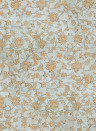 Mindthegap Papier peint Backyard Flowering - Ether Blue/ Copper/  Black
