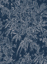 MINDTHEGAP Wallpaper Cherry Orchard Indigo/ Grey
