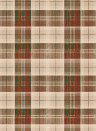 MINDTHEGAP Wallpaper Countryside Plaid Leather/ Green/ Yellow