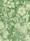 Mindthegap Papier peint Flowery Ornament - Green & White