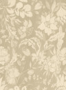 MINDTHEGAP Wallpaper Flowery Ornament Taupe/  Beige