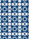 MINDTHEGAP Wallpaper Aegean Tiles Indigo
