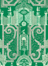Mindthegap Carta da parati Emperors Labyrinth - Green/ Taupe