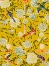 Mindthegap Papier peint The Garden Of Immortality - Mustard Yellow/ White/ Red/ Green
