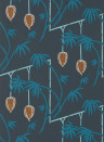 Harlequin Wallpaper Kimiko - Japanese Ink/ Copper
