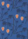 Harlequin Wallpaper Kimiko - Majorelle/ Clementine
