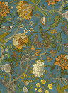 Josephine Munsey Wallpaper Chameleon Trail - Teal and Orange