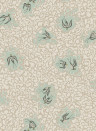 Josephine Munsey Wallpaper Bea's Swallows - Cliffwell Stone and Radmoor Blue
