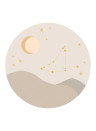 Eijffinger Papier peint panoramique Star Sign Circles Beige - Capricornus