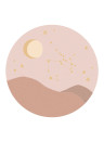 Eijffinger Papier peint panoramique Star Sign Circles Rose - Sagittarius