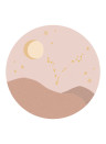 Eijffinger Papier peint panoramique Star Sign Circles Rose - Pisces