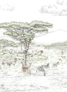 Isidore Leroy Papier peint panoramique Vallee du Rift Multico - Panel C
